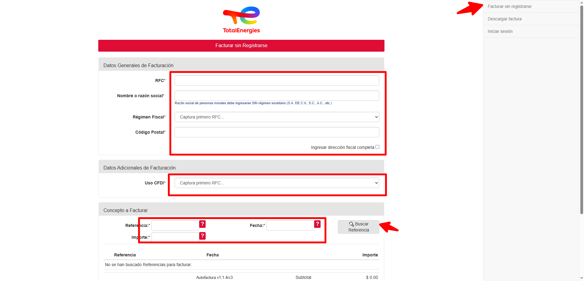 paso dos ingresar datos de ticket de pago de gasolina y datos fiscales
