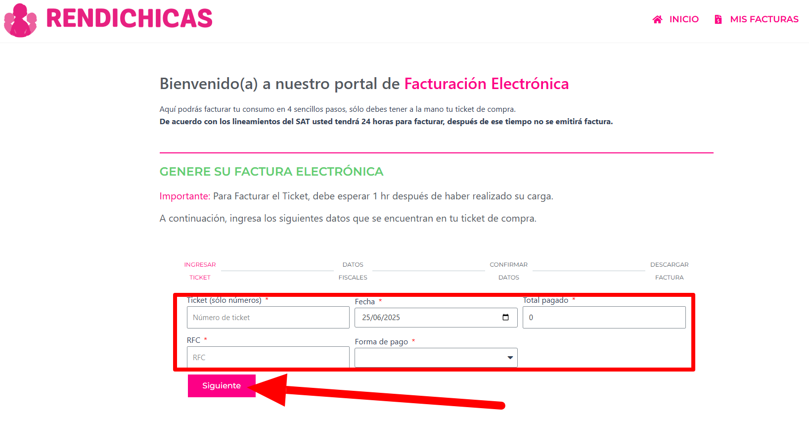 paso dos ingresar datos de ticket de pago de gasolina y datos fiscales