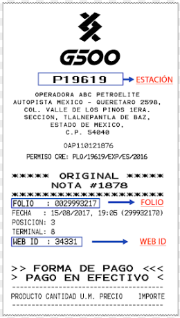 paso dos ingresar datos de ticket de pago de gasolina y datos fiscales