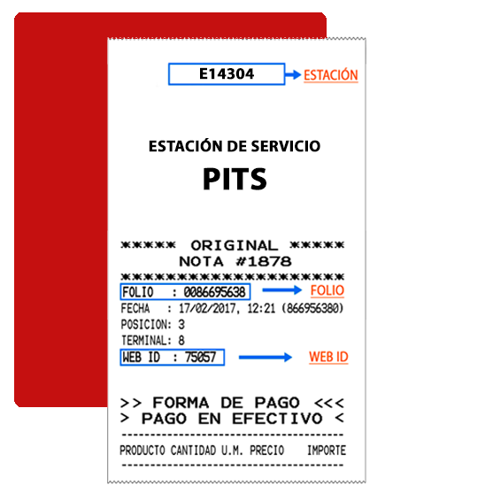 paso dos ingresar datos de ticket de pago de gasolina y datos fiscales