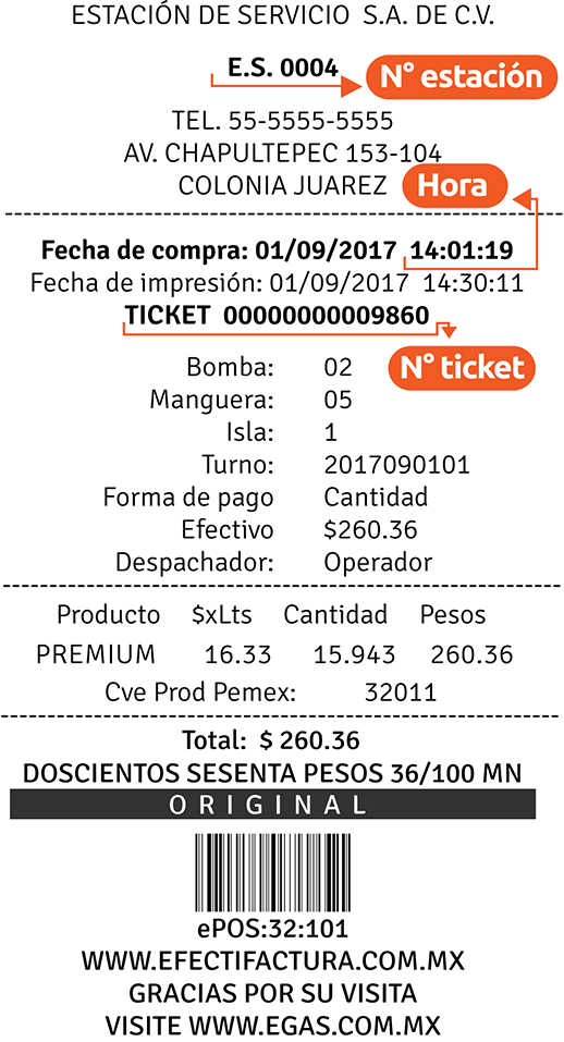paso dos ingresar datos de ticket de pago de gasolina y datos fiscales