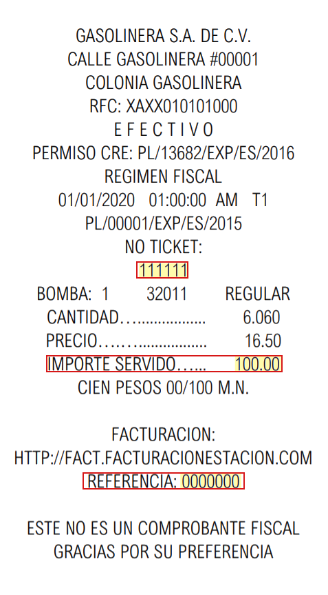 paso dos ingresar datos de ticket de pago de gasolina y datos fiscales