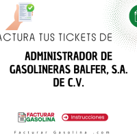 Logo de ADMINISTRADOR DE GASOLINERAS BALFER