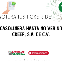 Logo de GASOLINERA HASTA NO VER NO CREER