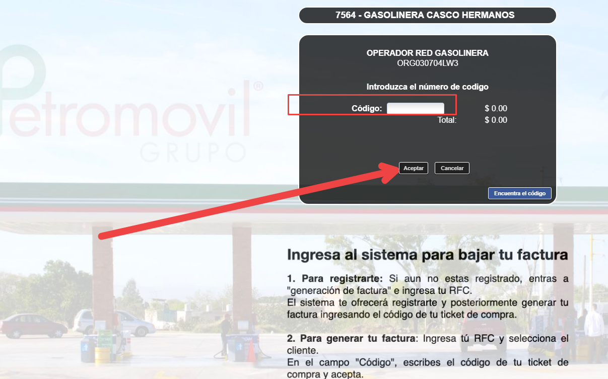paso dos ingresar datos de ticket de pago de gasolina y datos fiscales