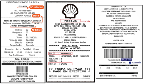 paso dos ingresar datos de ticket de pago de gasolina y datos fiscales