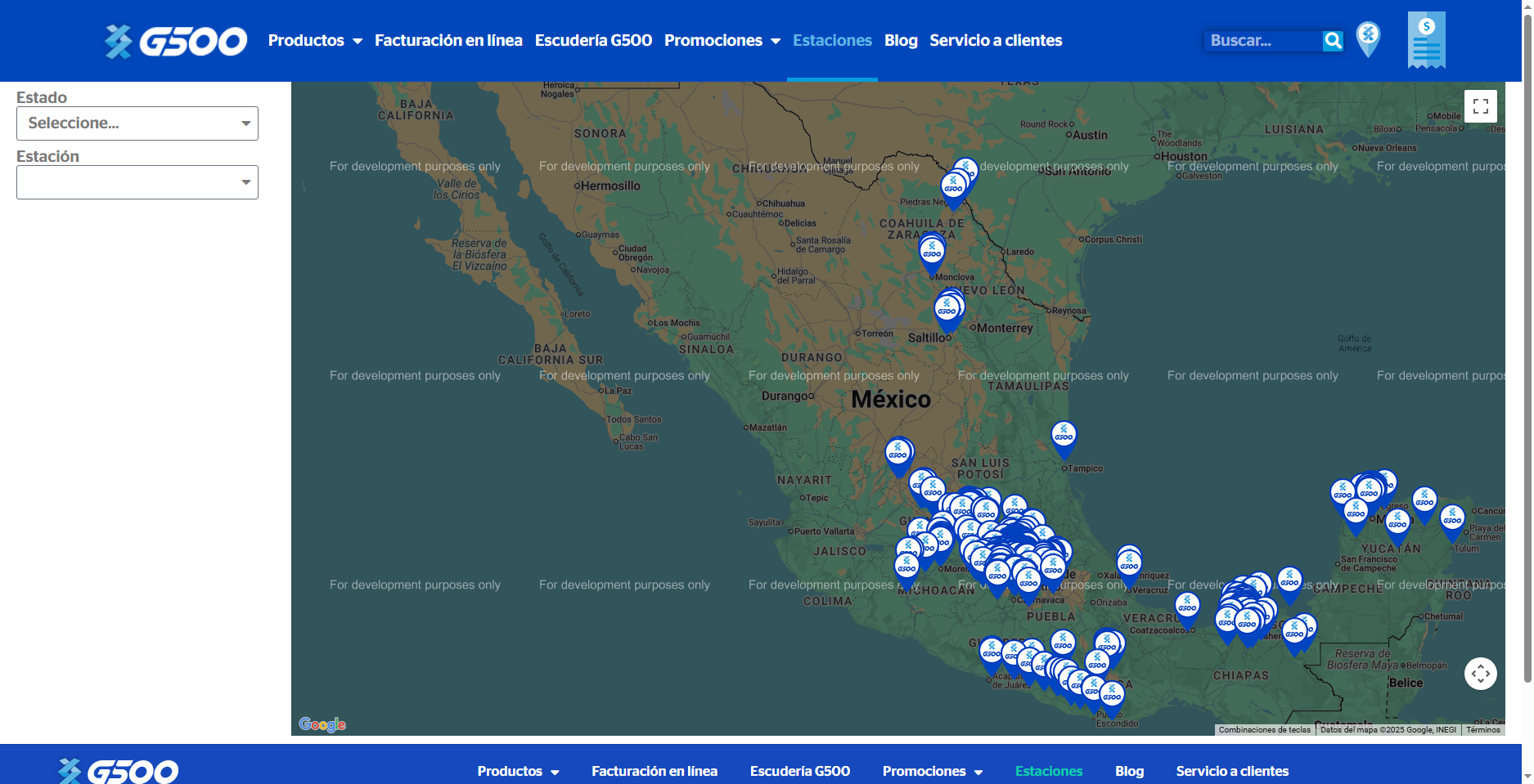 ubicar estacion gasolinera g500 cerca de mi