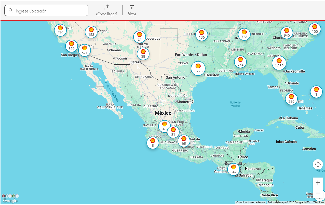 ubicar estaciones de servicio shell gasolineras cerca de mi